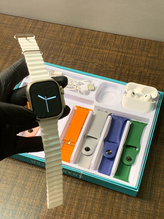 7-Strap Digital Watch with Ear buds